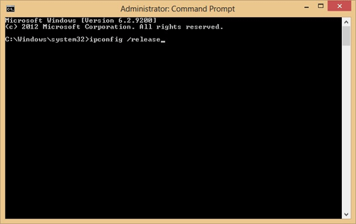 Windows 8 Command Prompt Admin Window